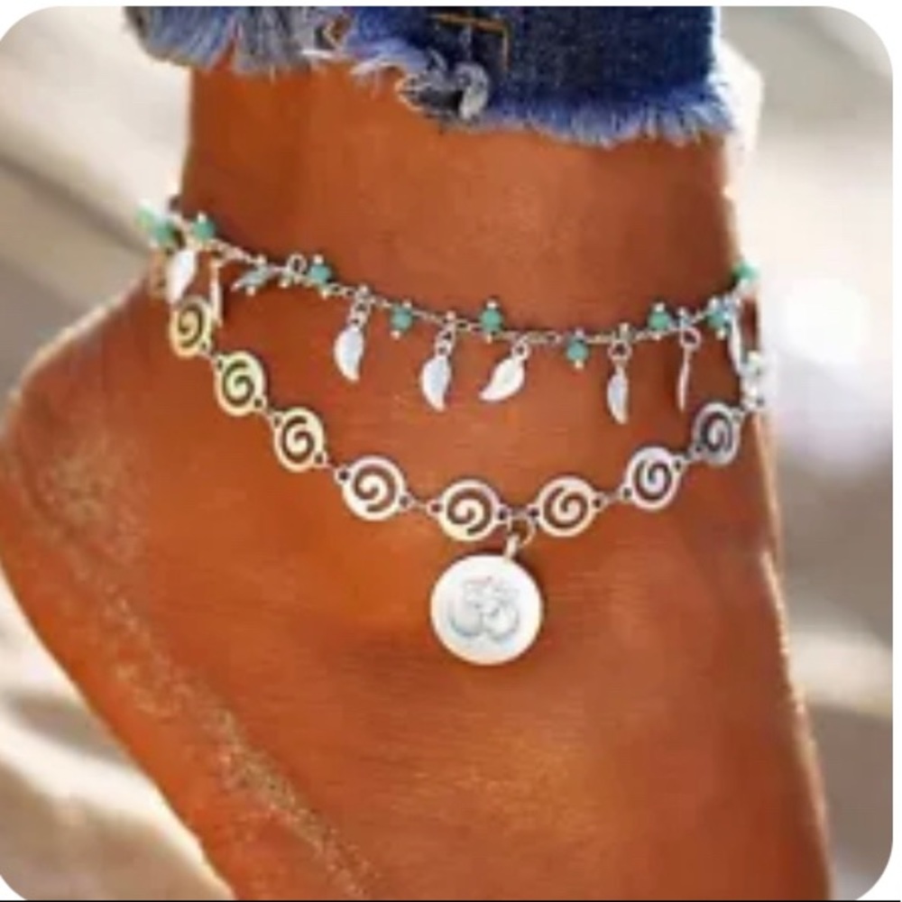 Multiple Anklets Foot Jewelry - Picture 2 of 6